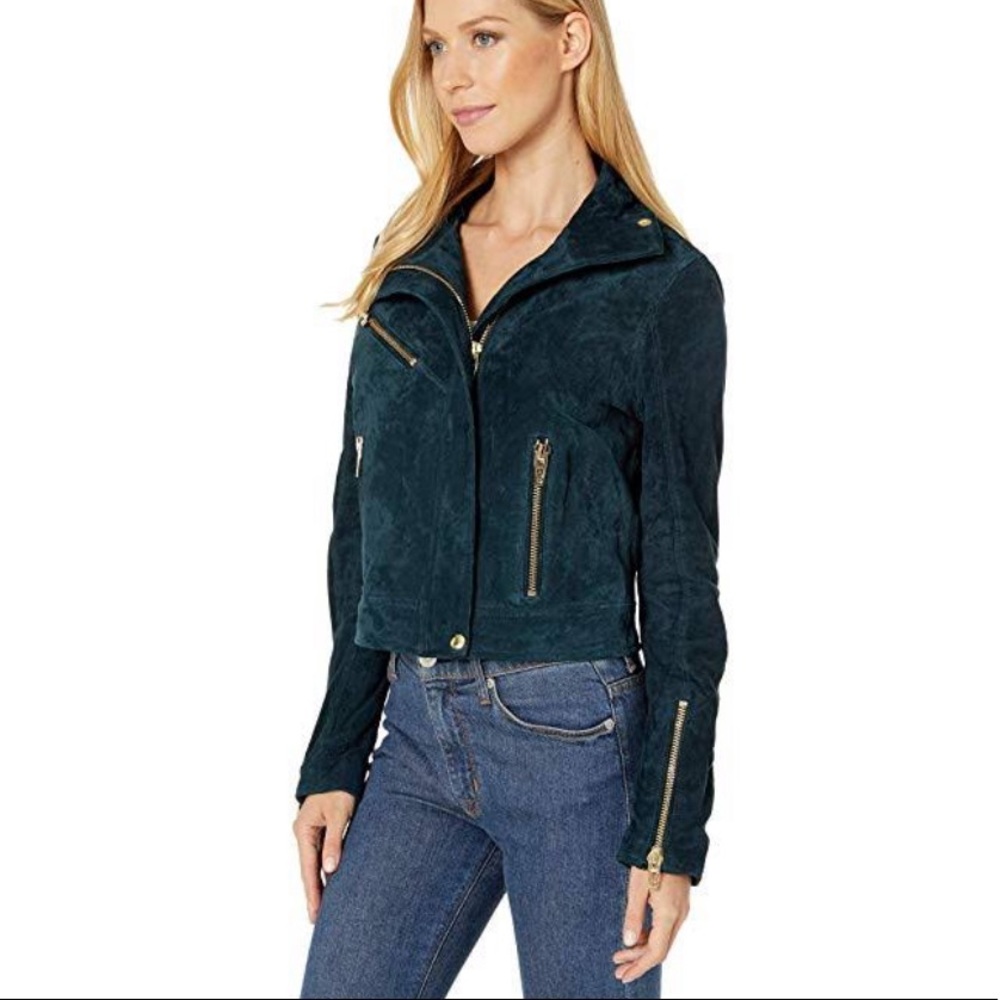 BLANKNYC TEAL suede jacket - Picture 2 of 3